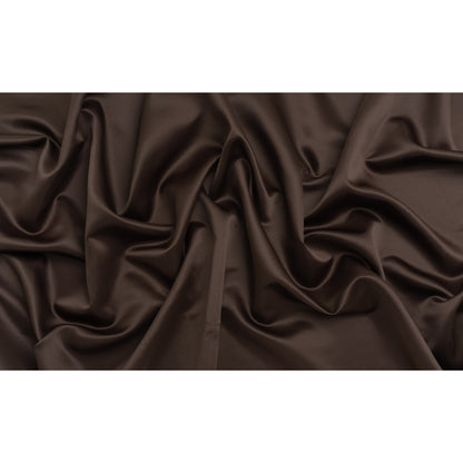 Polyester Satin - Brown - Designer Deadstock