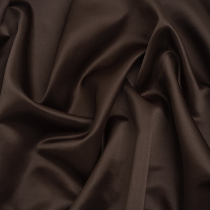 Polyester Satin - Brown - Designer Deadstock