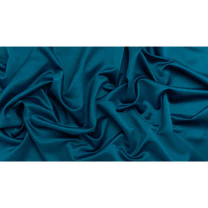 Polyester Satin - Dark Teal - Designer Deadstock