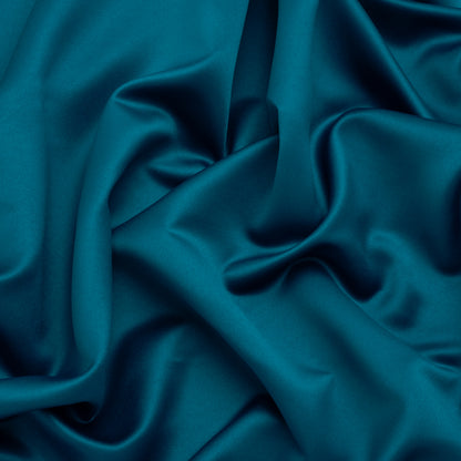 Polyester Satin - Dark Teal - Designer Deadstock