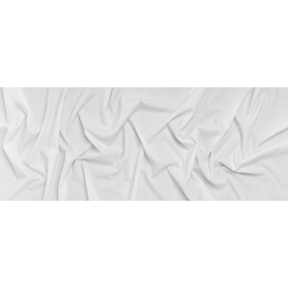 Stretch Polyester Crepe Double Knit - Snow White - Designer Deadstock