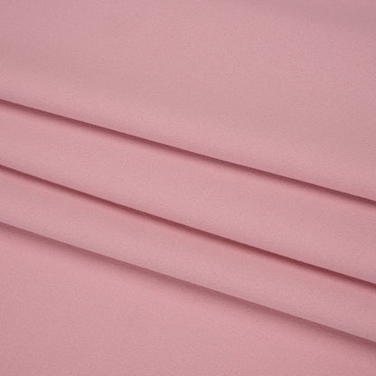 Stretch Polyester Crepe Double Knit - Rosy Pink - Designer Deadstock