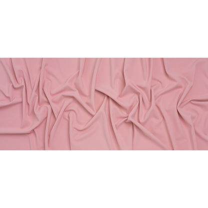 Stretch Polyester Crepe Double Knit - Rosy Pink - Designer Deadstock