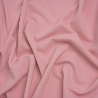 Stretch Polyester Crepe Double Knit - Rosy Pink - Designer Deadstock