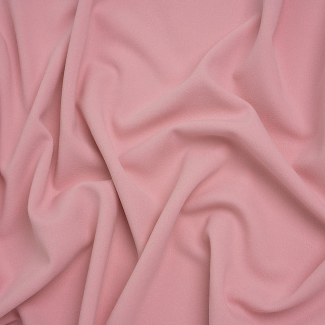 Stretch Polyester Crepe Double Knit - Rosy Pink - Designer Deadstock