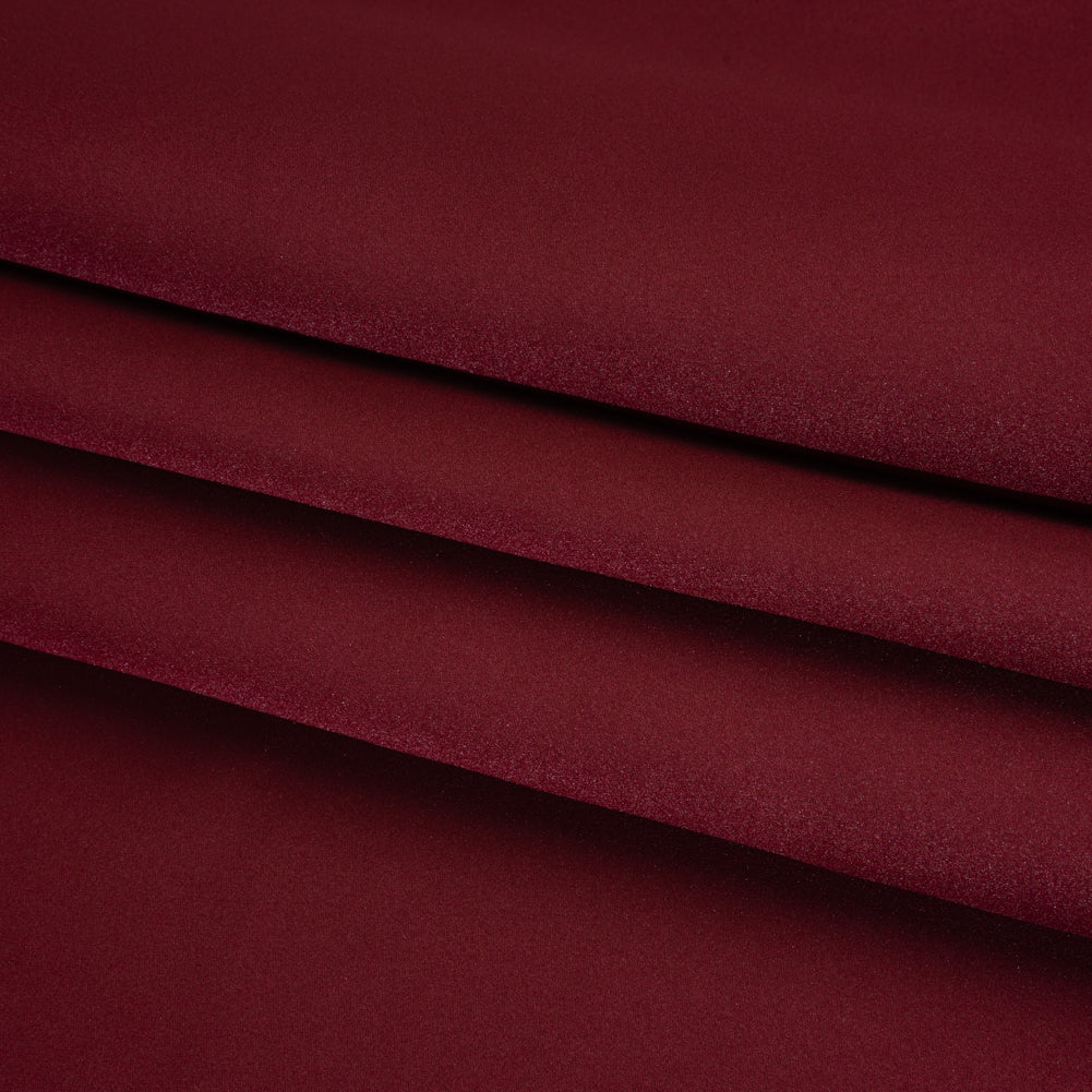 Polyester Satin - Wine Red - Designer Deadstock