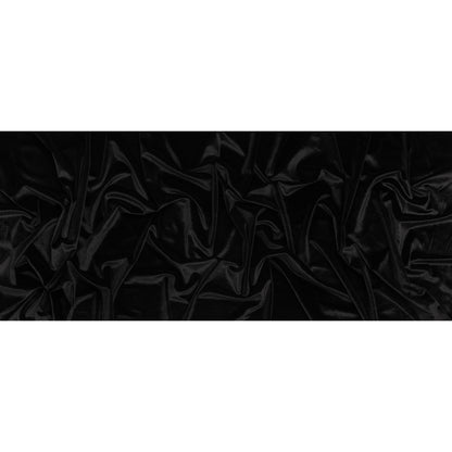 Polyester Velour - Tuxedo Black - Designer Deadstock