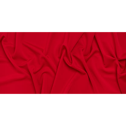 Stretch Polyester Scuba Knit - Red - Designer Deadstock