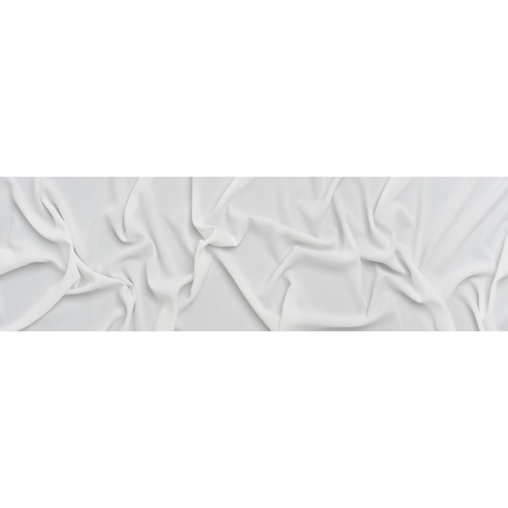 Lightweight Polyester Crepe - Off White - Designer Deadstock - Full