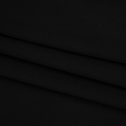 Lightweight Rayon Ponte Knit - Black - Designer Deadstock