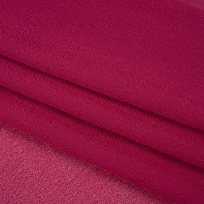 Polyester Chiffon - Magenta - Designer Deadstock