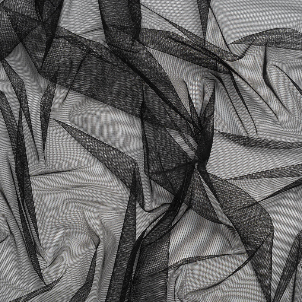 Polyester Tulle - Black - Designer Deadstock
