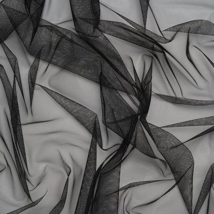 Polyester Tulle - Black - Designer Deadstock