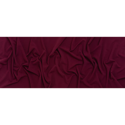 Stretch Polyester Crepe Scuba Knit - Wild Cherry - Designer Deadstock