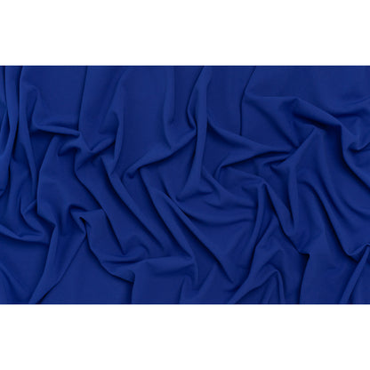 Stretch Polyester Crepe Double Knit - Lapis Blue - Designer Deadstock