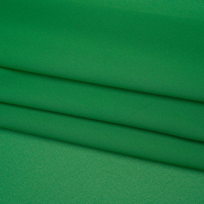 Polyester Chiffon - Grass Green - Designer Deadstock Folded