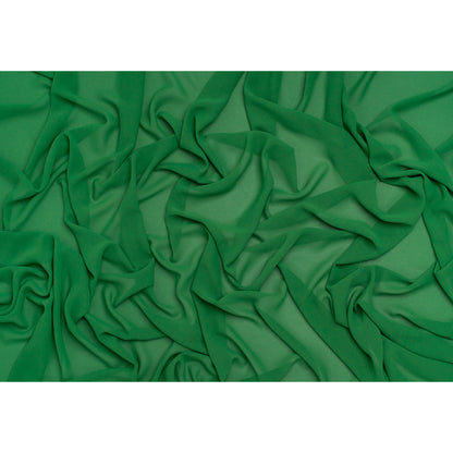 Polyester Chiffon - Grass Green - Designer Deadstock - Full