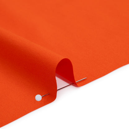 Stretch Cotton and Nylon Shirting - Orange - Designer Deadstock