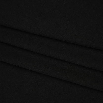 Stretch Polyester Tricot - Black - Designer Deadstock