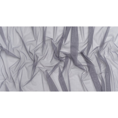 Heavy Polyester Tulle - Cool Gray - Designer Deadstock - Full