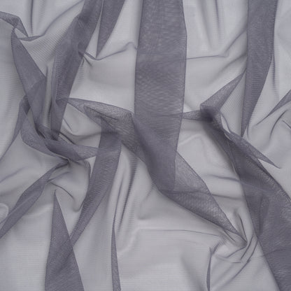 Heavy Polyester Tulle - Cool Gray - Designer Deadstock