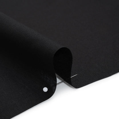 Lightweight Polyester Woven - Black - Designer Deadstock