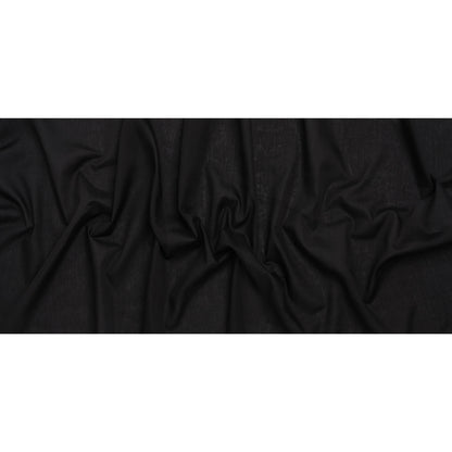 Lightweight Polyester Woven - Black - Designer Deadstock