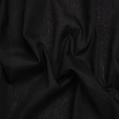 Lightweight Polyester Woven - Black - Designer Deadstock