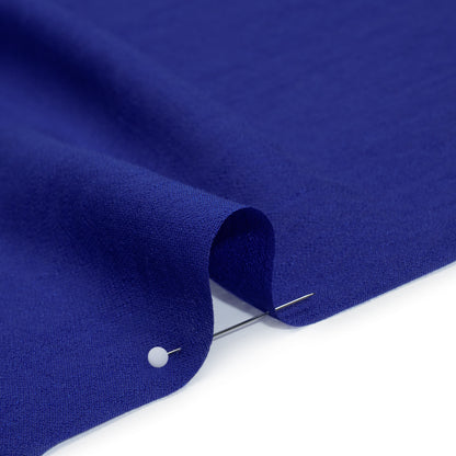 Textured Gauzy Polyester and Rayon Woven - Surf Blue - Designer Deadstock