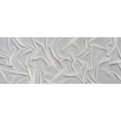 Crinkled Gauzy Rayon and Polyester Crepe - Off White - Designer Deadstock