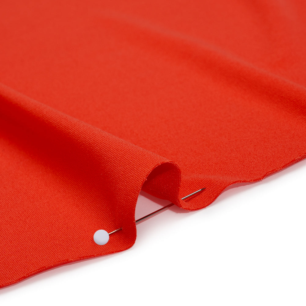 Stretch Polyester Tricot - Poppy Red - Designer Deadstock
