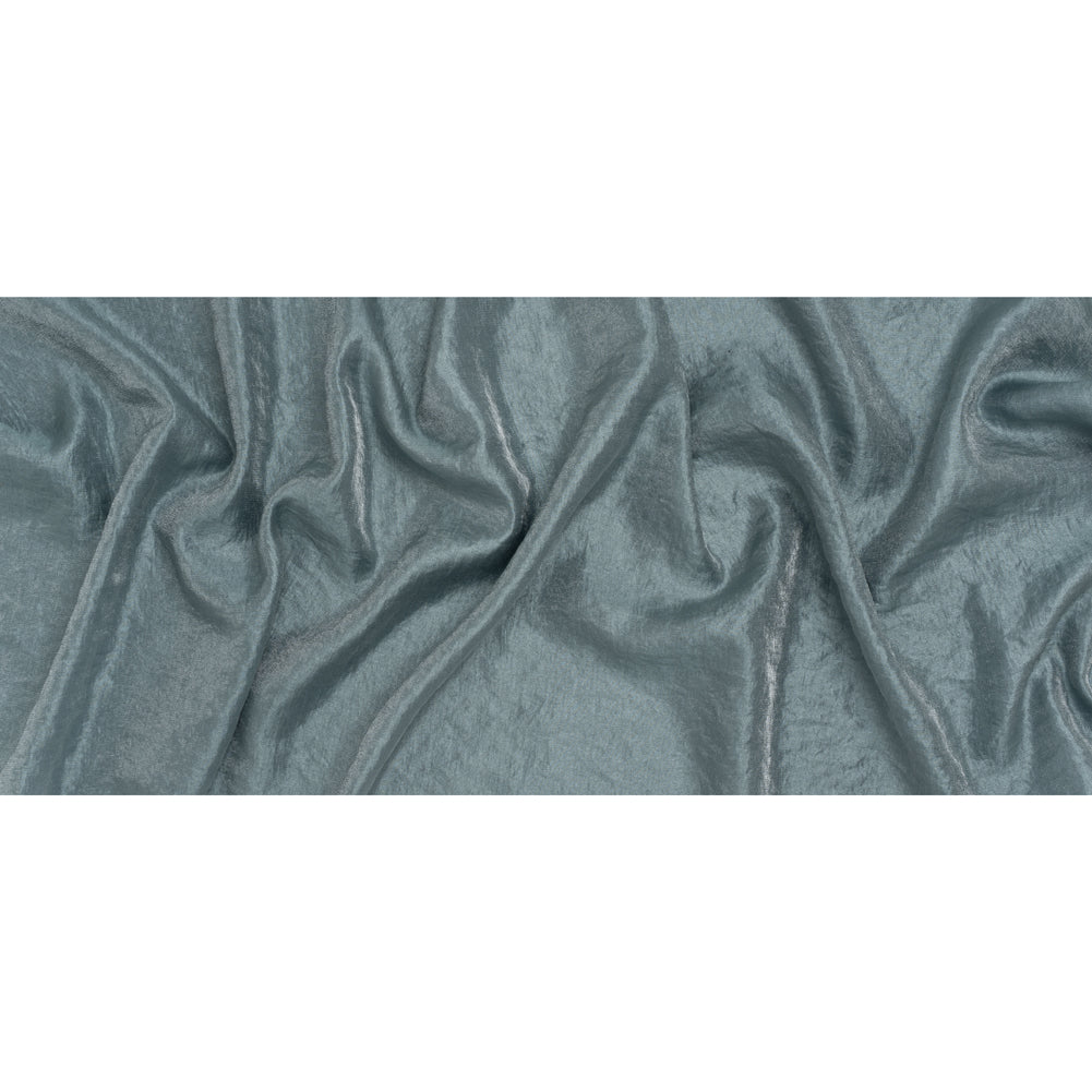 Rayon and Polyester Crystal Twill - Dusty Blue - Designer Deadstock