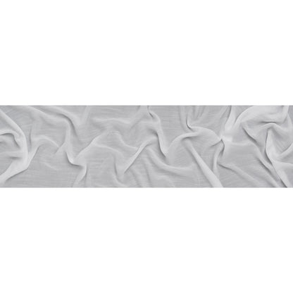 Textured Gauzy Rayon and Polyester Woven - White - Designer Deadstock