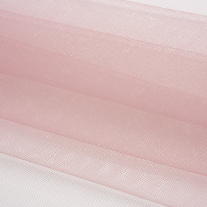 Polyester Tulle - Dusty Rose - Designer Deadstock Folded