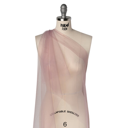 Polyester Tulle - Dusty Rose - Designer Deadstock Drape