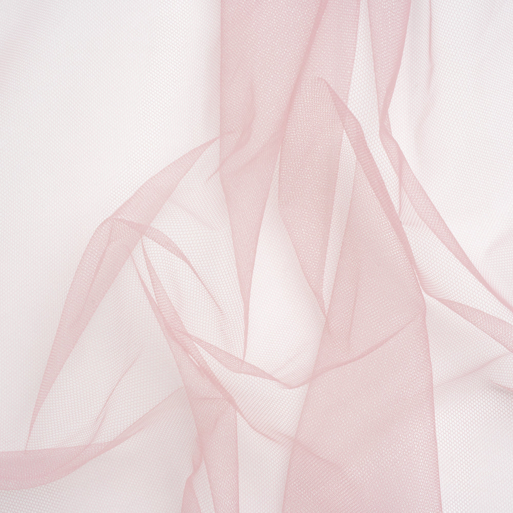 Polyester Tulle - Dusty Rose - Designer Deadstock
