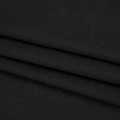 Stretch Cotton and Nylon Shirting - Black - Designer Deadstock