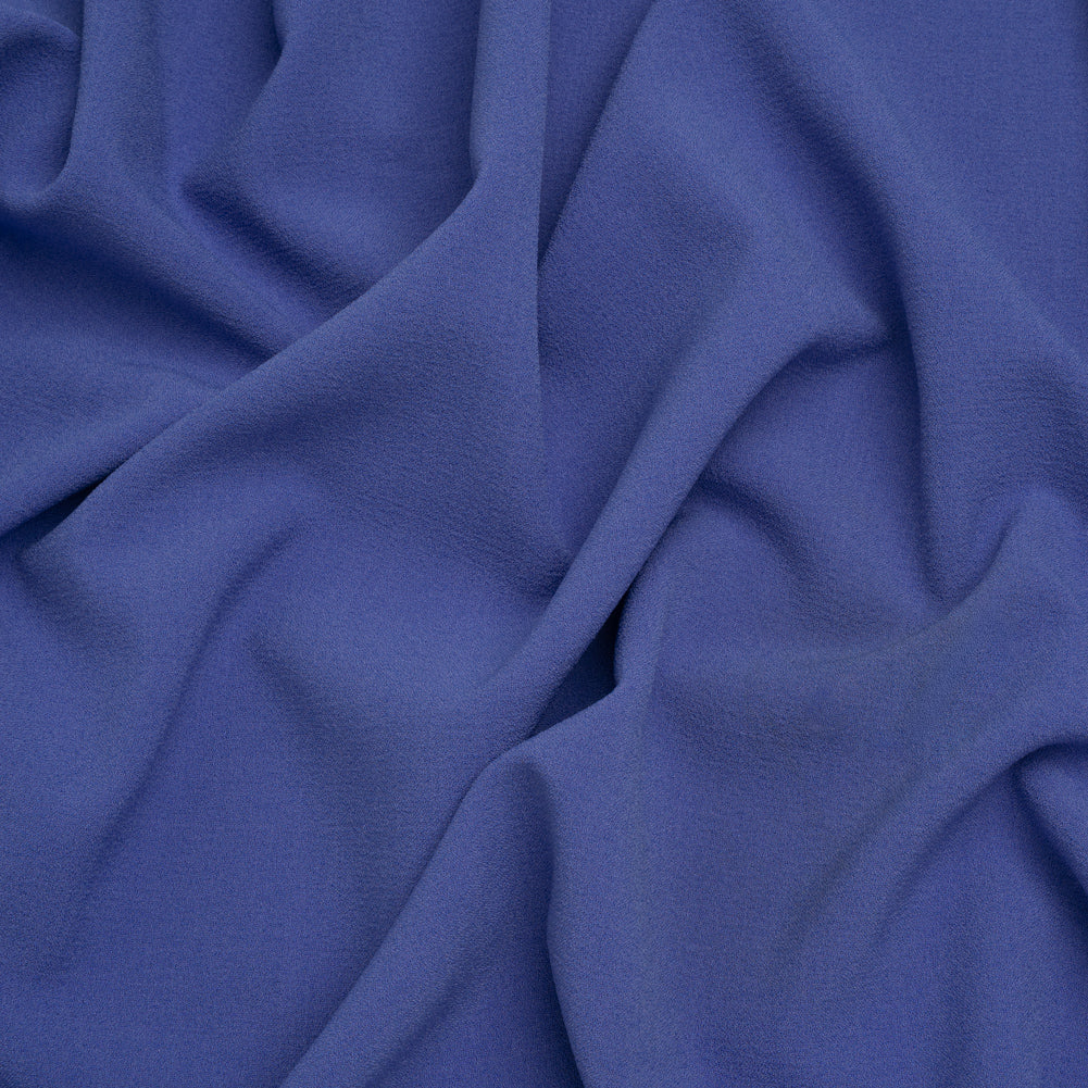 Stretch Polyester Crepe - Periwinkle Blue - Designer Deadstock