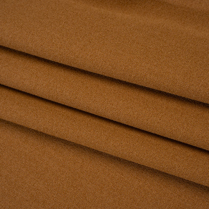 Stretch Polyester Crepe - Caramel - Designer Deadstock
