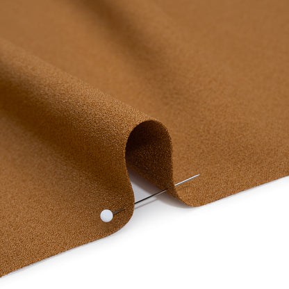 Stretch Polyester Crepe - Caramel - Designer Deadstock