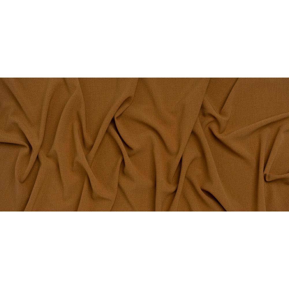 Stretch Polyester Crepe - Caramel - Designer Deadstock