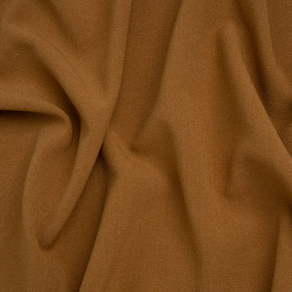 Stretch Polyester Crepe - Caramel - Designer Deadstock