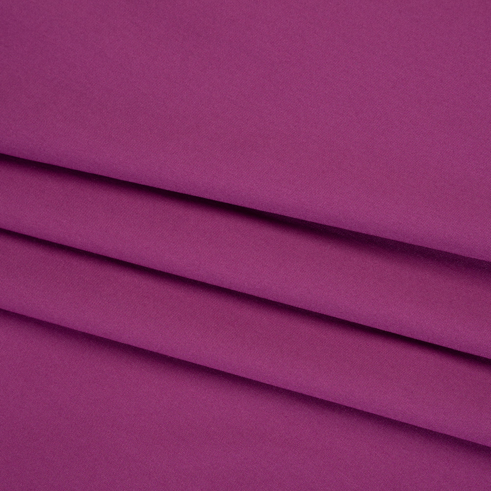 Stretch Cotton and Nylon Poplin - Rose Violet - Designer Deadstock