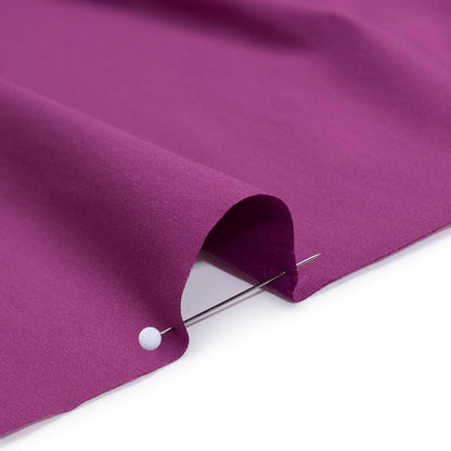 Stretch Cotton and Nylon Poplin - Rose Violet - Designer Deadstock