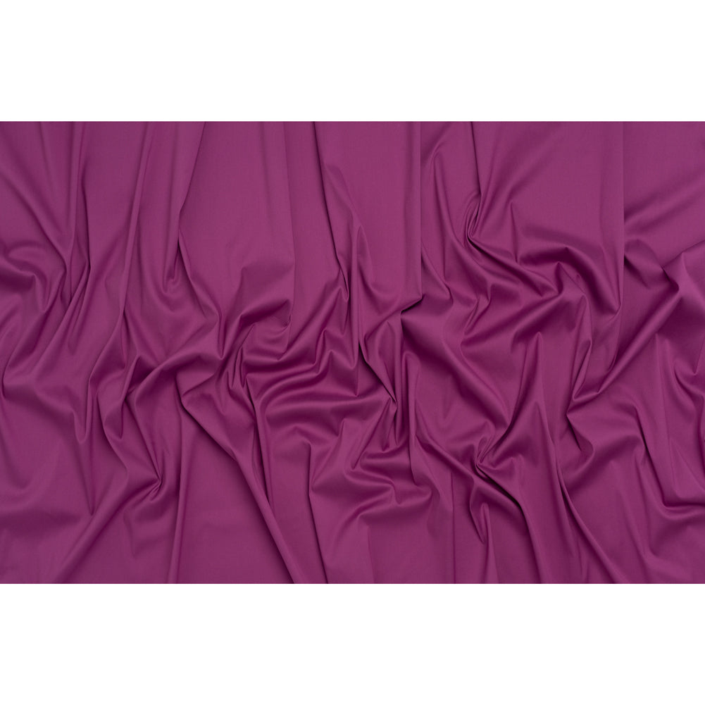 Stretch Cotton and Nylon Poplin - Rose Violet - Designer Deadstock