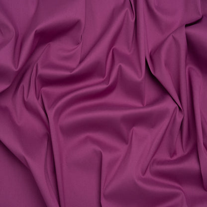 Stretch Cotton and Nylon Poplin - Rose Violet - Designer Deadstock