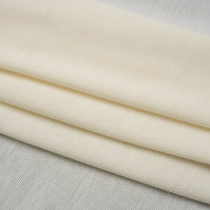 Stretch Polyester Jersey - Ivory - Designer Deadstock