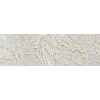 Stretch Polyester Jersey - Ivory - Designer Deadstock