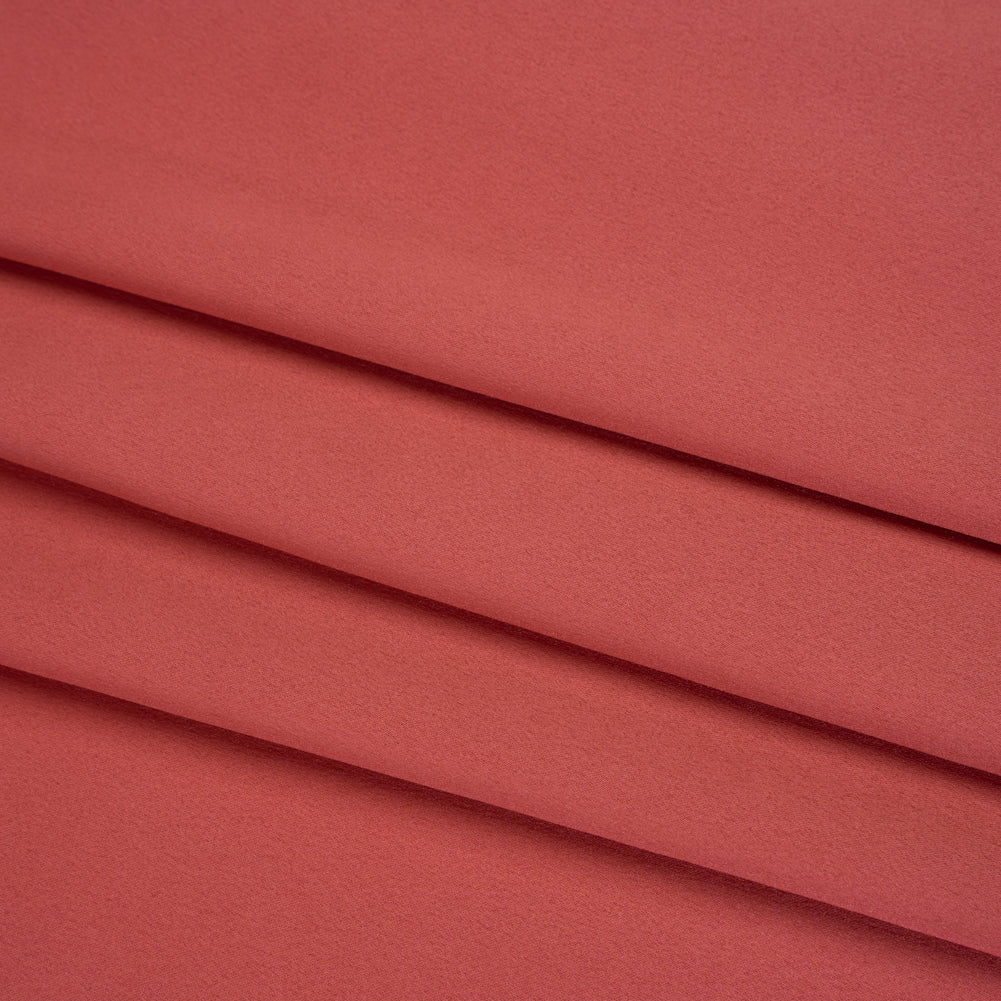Stretch Polyester Charmeuse - Geranium Pink - Designer Deadstock