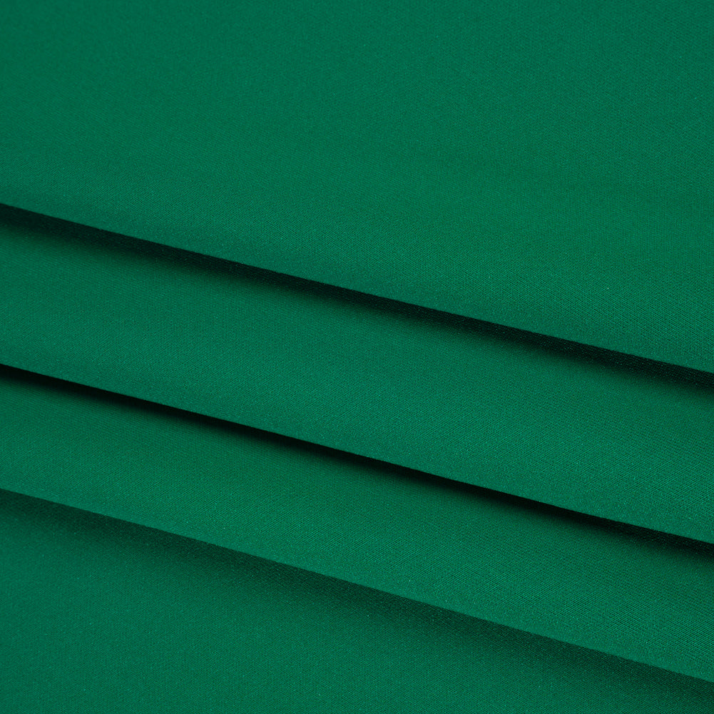 Stretch Polyester Scuba Knit - Grass Green - Designer Deadstock Folded